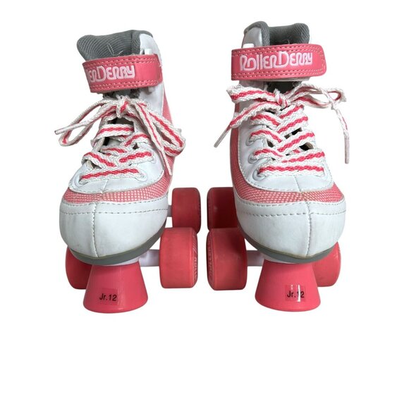 Roller Derby Firestar Girls Roller Skates Size 12 Pink & White - Picture 4 of 6